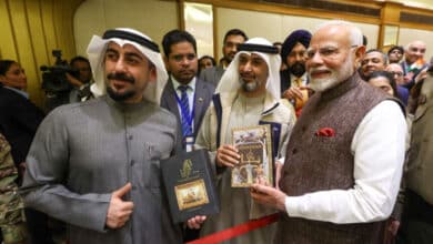 PM Modi accorded Guard of Honour at Kuwait's Bayan Palace