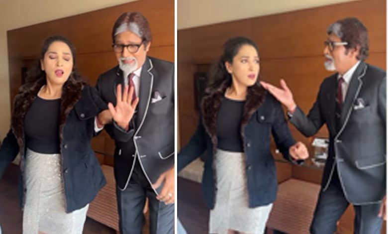 MAKHNA Amitabh Bachchan and Madhuri Dixit’s Lookalikes Groove to ‘Makhna,’ Internet Amazed