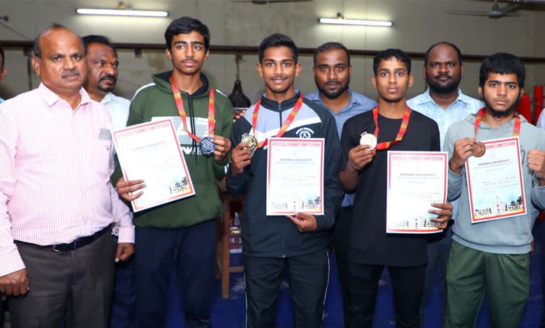 Osmania University Inter College Boxing Championship for Men Concludes at Nizam College