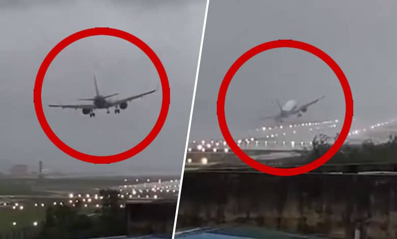 Video Shows IndiGo Plane's Dramatic Landing Attempt Amid Cyclone Fengal's Fury in Chennai