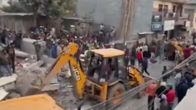 Six-storey building collapses in Punjab; several feared trapped.