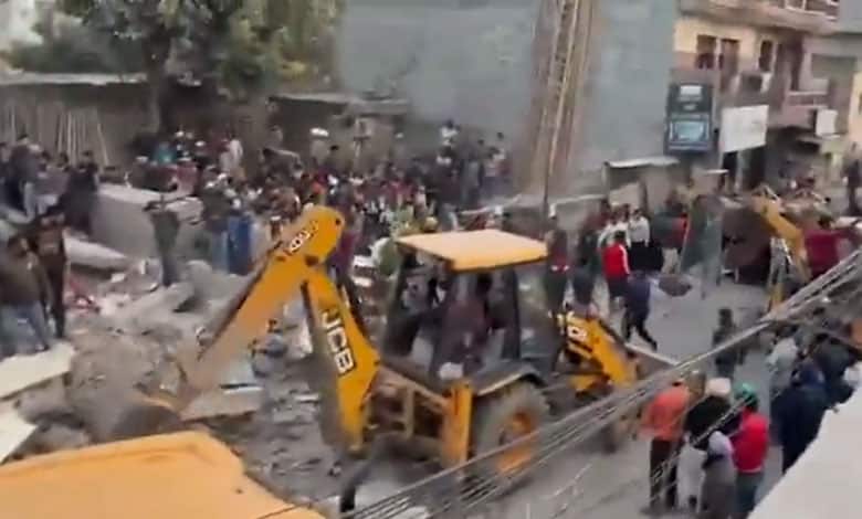 Six-storey building collapses in Punjab; several feared trapped.