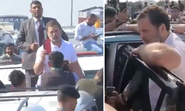 Rahul Gandhi stopped at Ghazipur border on way to Sambhal