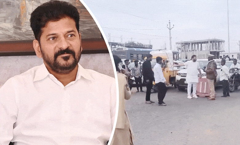 CM Revanth Reddy's Medak Visit Causes Major Traffic Chaos for 40 Minutes