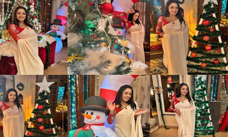 Rupali Ganguly is serving major Christmas vibes in desi avatar