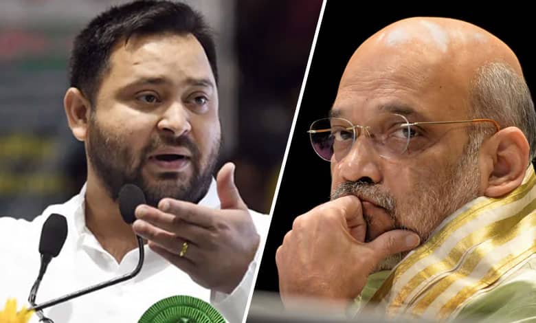 Tejashwi Yadav targets Amit Shah over remarks on Ambedkar