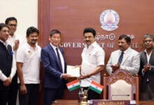 TN CM lays foundation stone for Rs 1,500 cr Taiwanese footwear production unit in Panapakkam