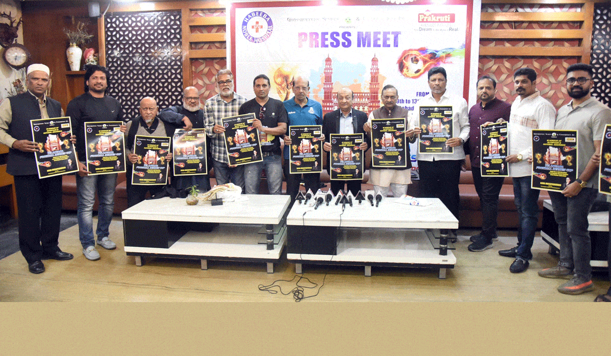 The Press Meets of the Telangana Football Heroes Cup