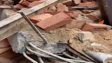 Four Kids Injured as Anganwadi Building Roof Plaster Collapses in Karnataka